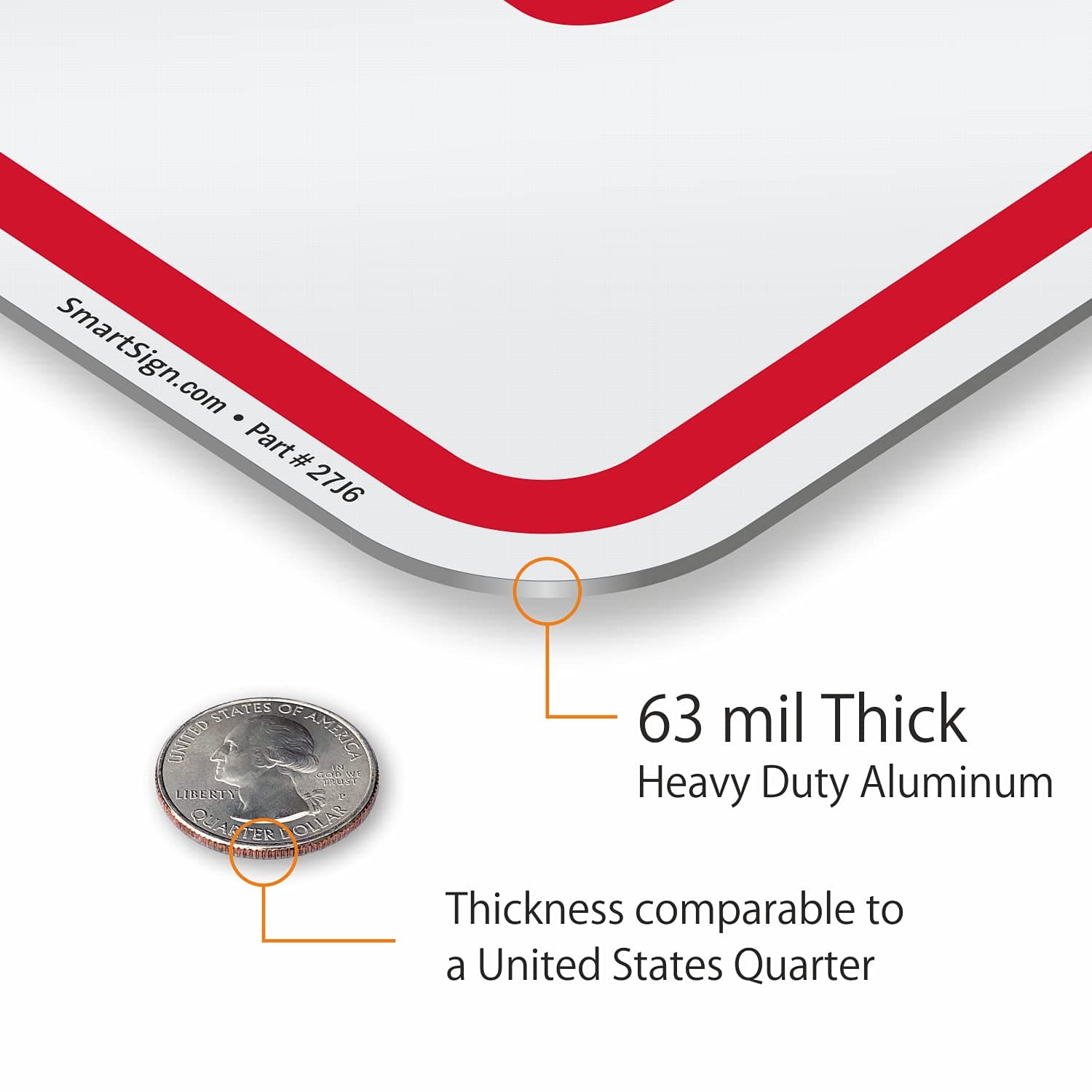 SmartSign "No Trespassing - Private Road" Sign | 12" x 18" Aluminum - Thumbnail 3