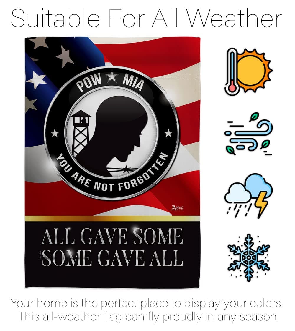 Not Forgotten POW MIA Garden Flag - Armed Forces Vietnam WarUnited State America - Thumbnail 6