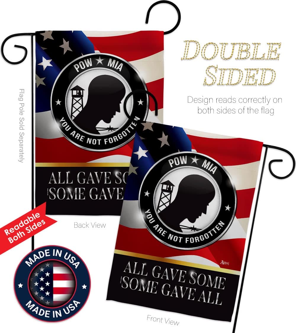 Not Forgotten POW MIA Garden Flag - Armed Forces Vietnam WarUnited State America - Thumbnail 3