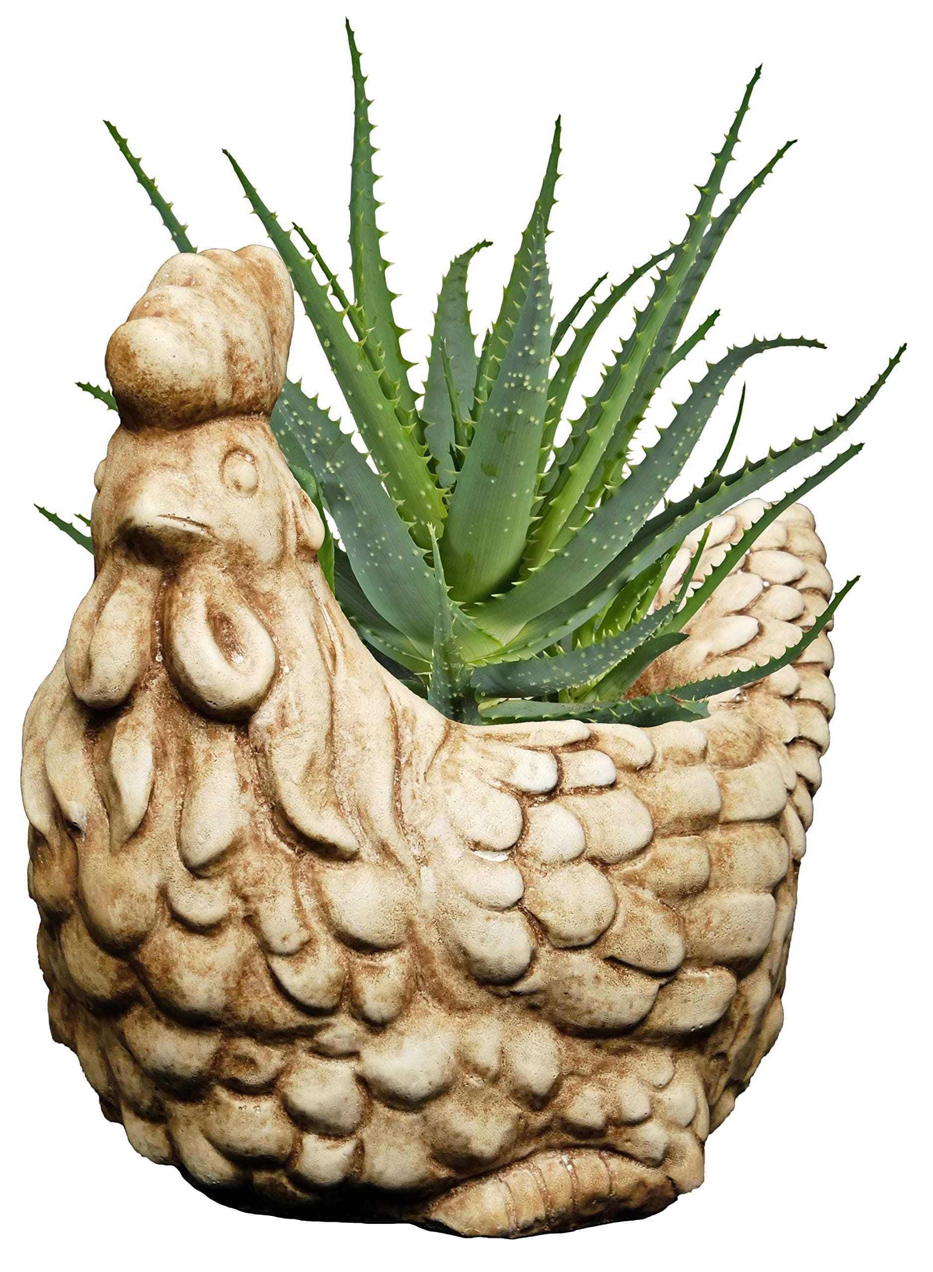 Classic Home and Garden Cement Buddies Animal Planter - Cute Desk Decoration - U - Thumbnail 2