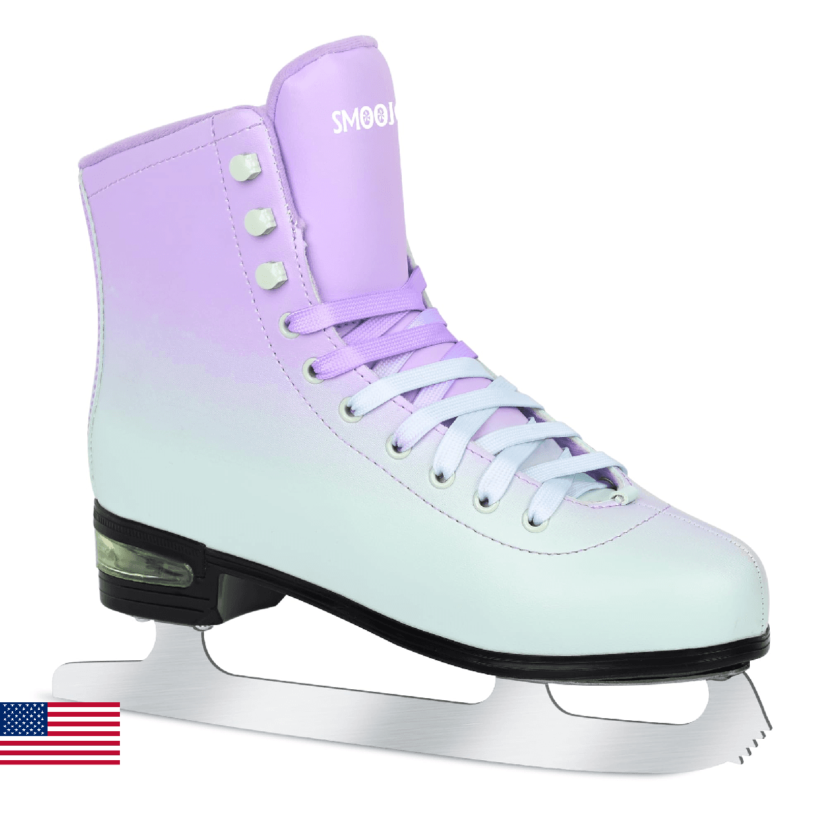 SMOOJOY Figure Ice Skates for Women and Men - Air Cushion Deluxe Hockey Ice Skat - Image 1