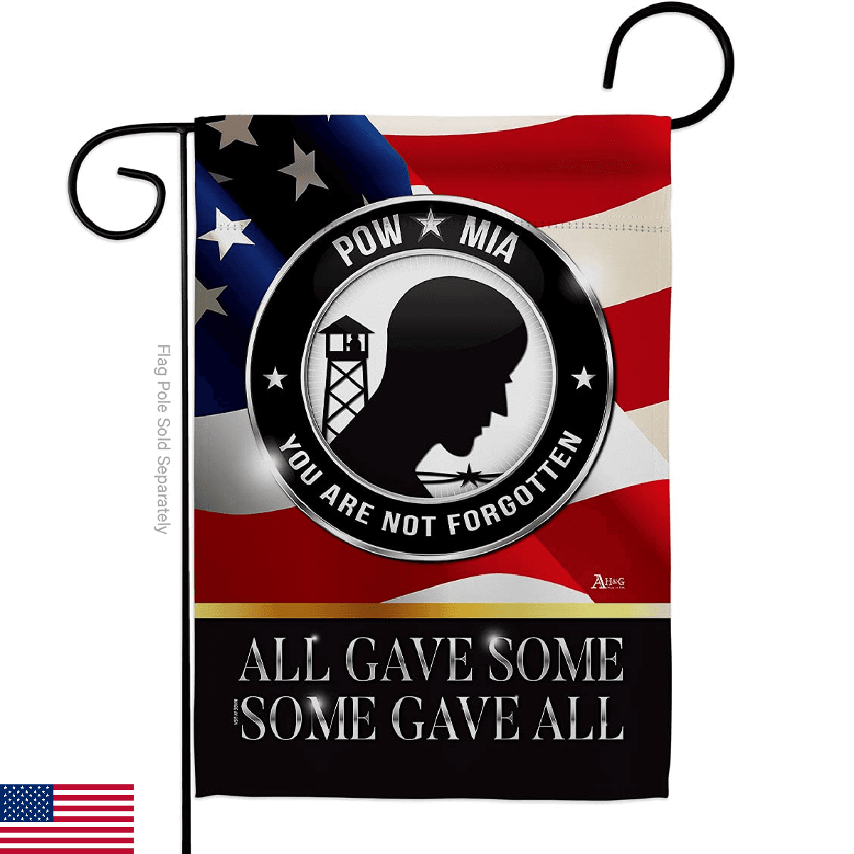 Not Forgotten POW MIA Garden Flag - Armed Forces Vietnam WarUnited State America - Image 1