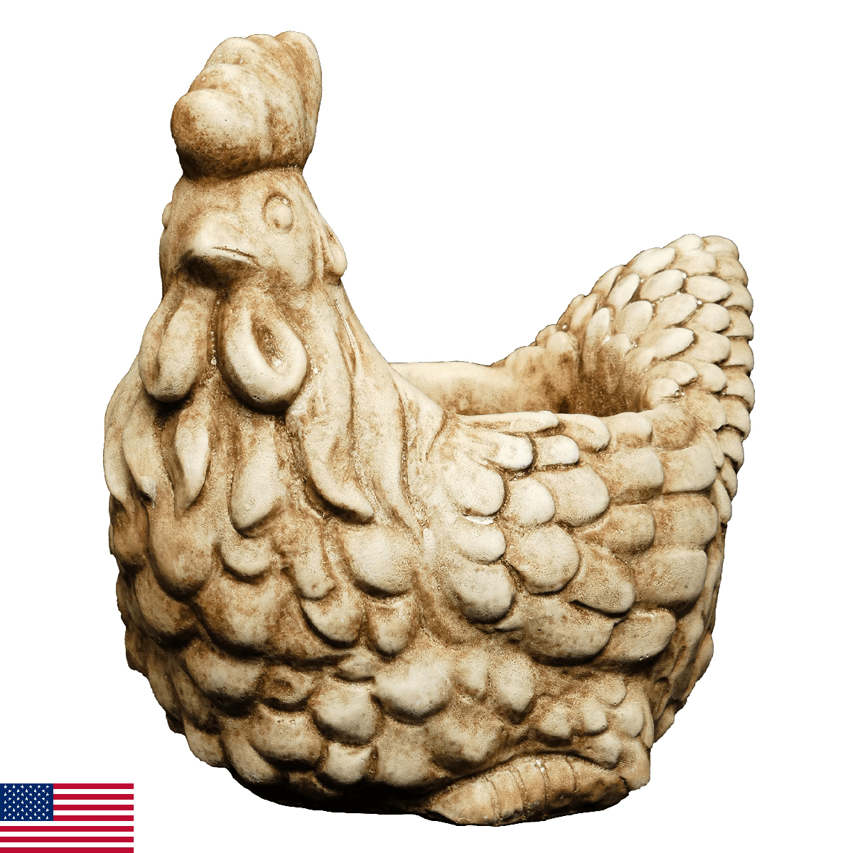 Classic Home and Garden Cement Buddies Animal Planter - Cute Desk Decoration - U - Image 1