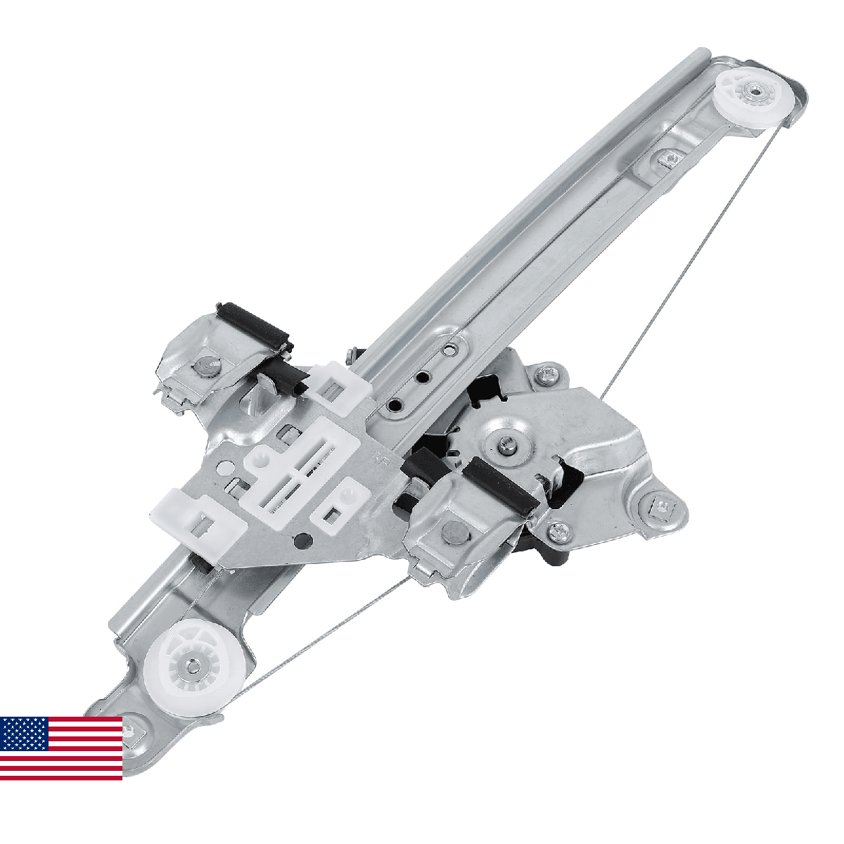 FINDAUTO 751-969 Rear Right Passenger Side Power Window Regulator with Motor Ass - Image 1