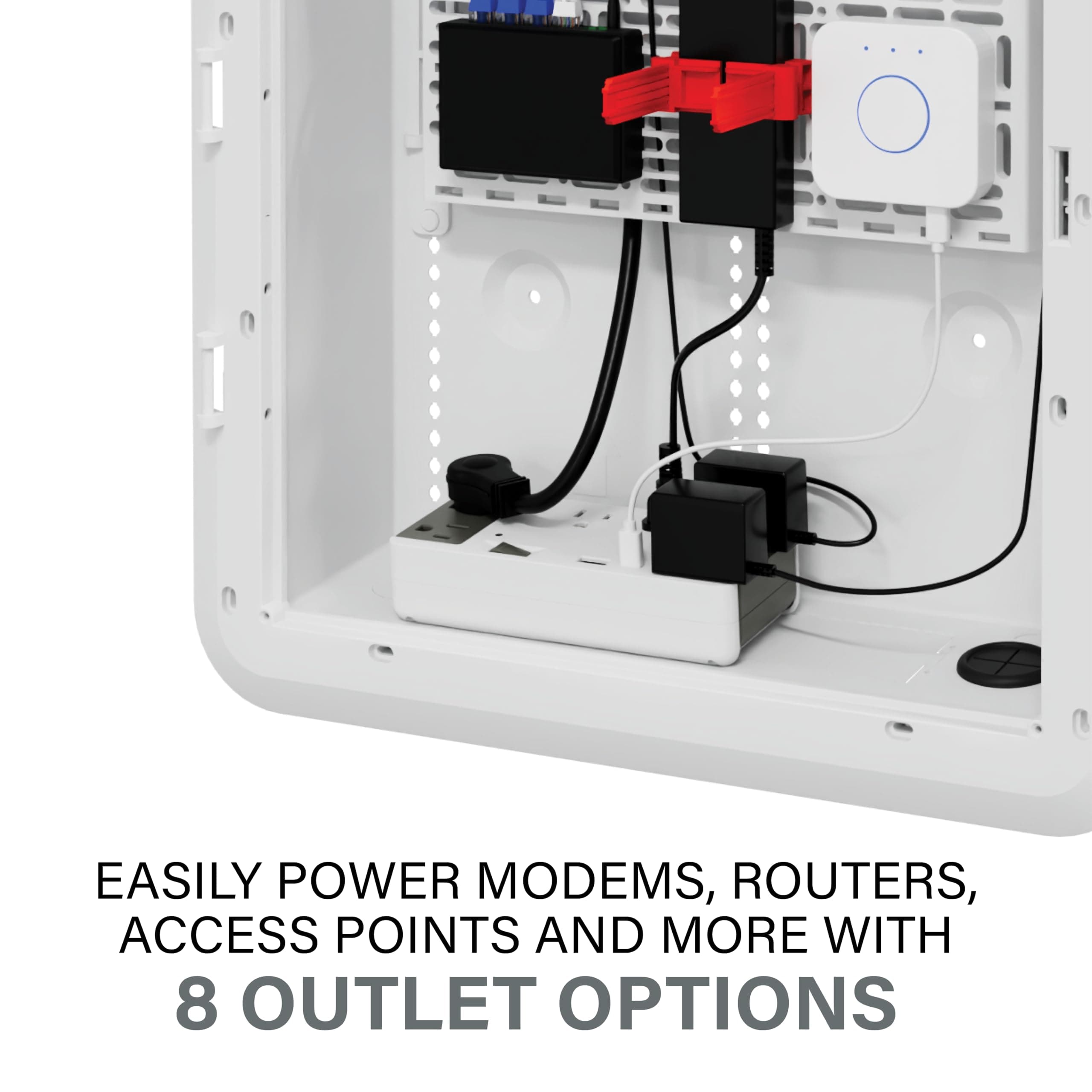 On-Q 6 Outlet Enclosure Surge Protector with One USB-A and One USB-C - Thumbnail 8