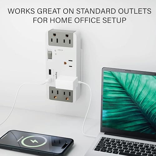 On-Q 6 Outlet Enclosure Surge Protector with One USB-A and One USB-C - Thumbnail 12