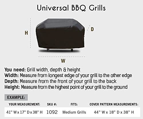 Protective Covers Weatherproof Outdoor Grill Cover, Large, Black - Thumbnail 6