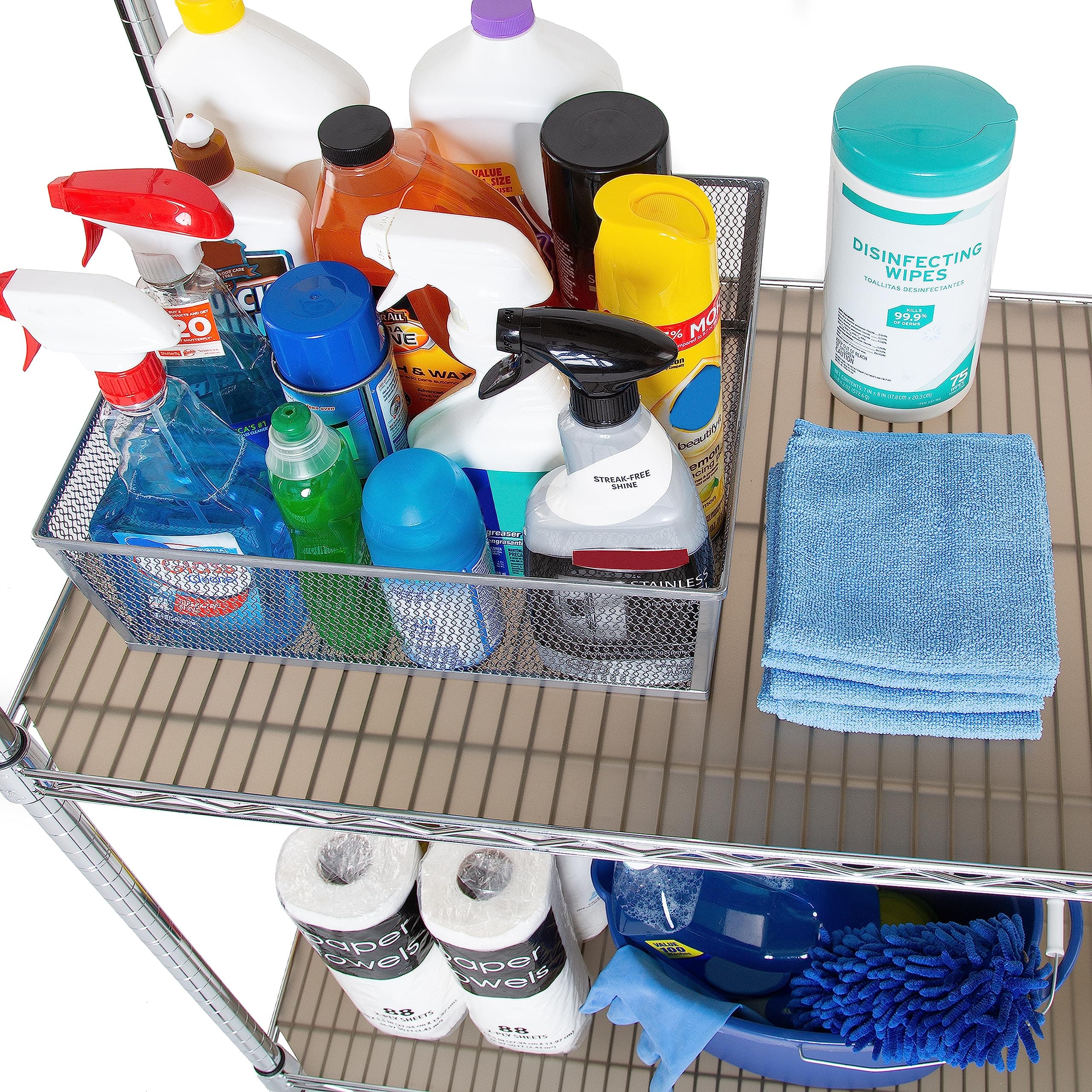 Seville Classics Heavy Duty Fitted Wire Shelf Liners Protector Mat Non Adhesive - Thumbnail 5