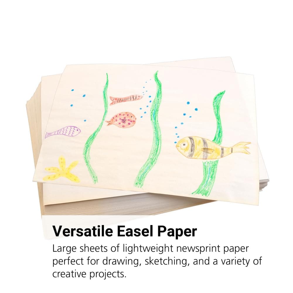 Colorations Lightweight Art Newsprint Paper, 500 Sheets, 18" x 24", 30lb Weight, - Thumbnail 2