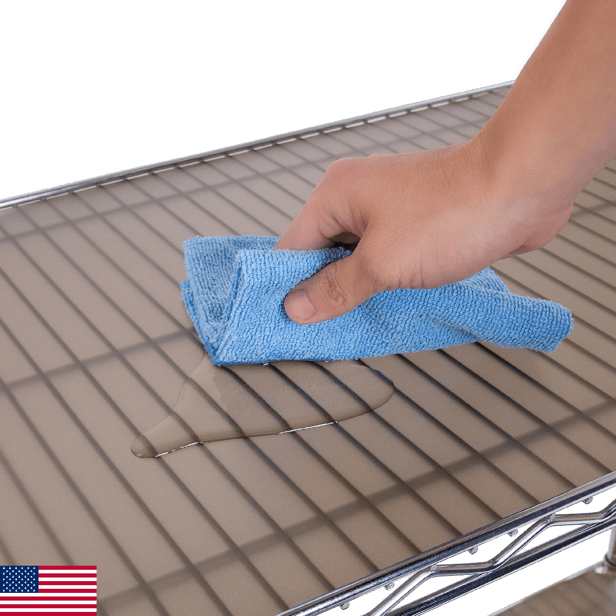 Seville Classics Heavy Duty Fitted Wire Shelf Liners Protector Mat Non Adhesive - Image 1