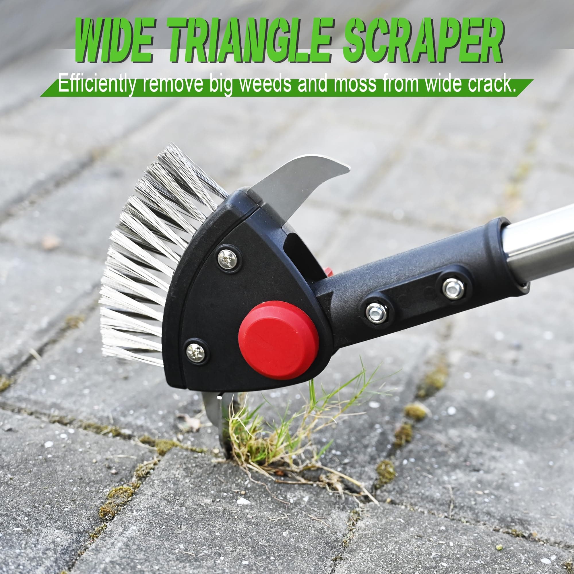 Baraystus Crack Weeder Long Handle 3-in-1 Adjustable Crevice Cleaning Tool - Thumbnail 5