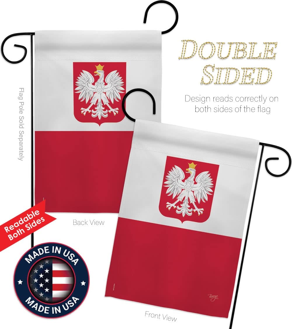 Breeze Decor Poland Garden Flag - Regional Nationality Nation International Worl - Thumbnail 3