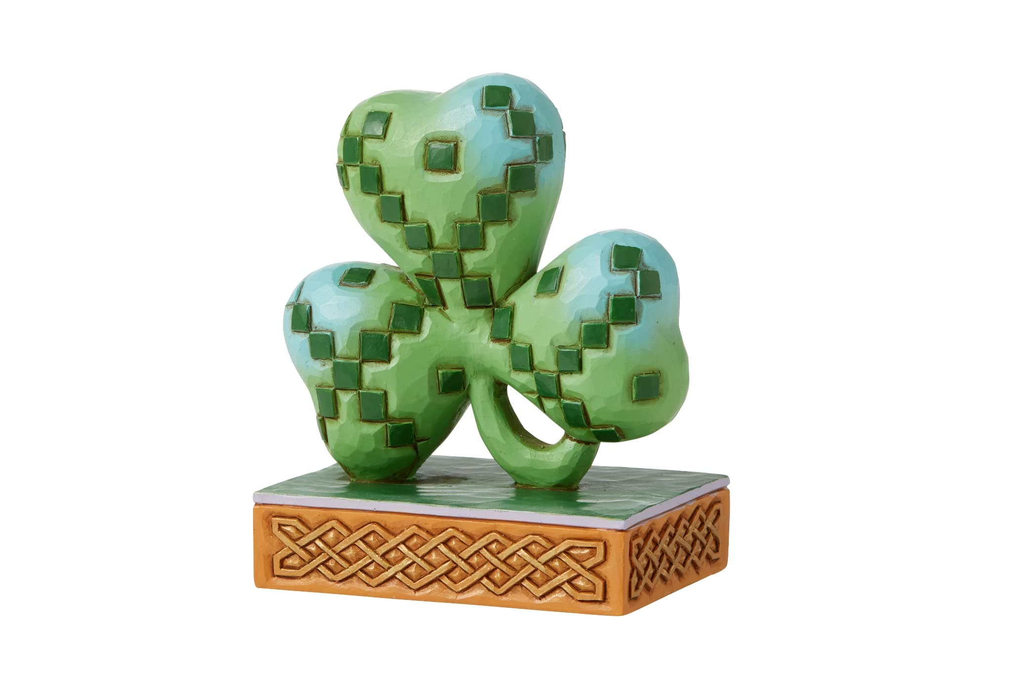 Enesco Jim Shore Heartwood Creek Irish Knot Shamrock Miniature Figurine, 3.5 Inc - Thumbnail 3