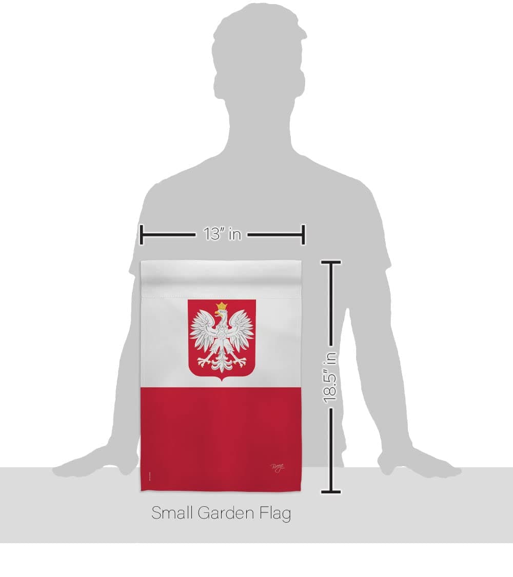 Breeze Decor Poland Garden Flag - Regional Nationality Nation International Worl - Thumbnail 2