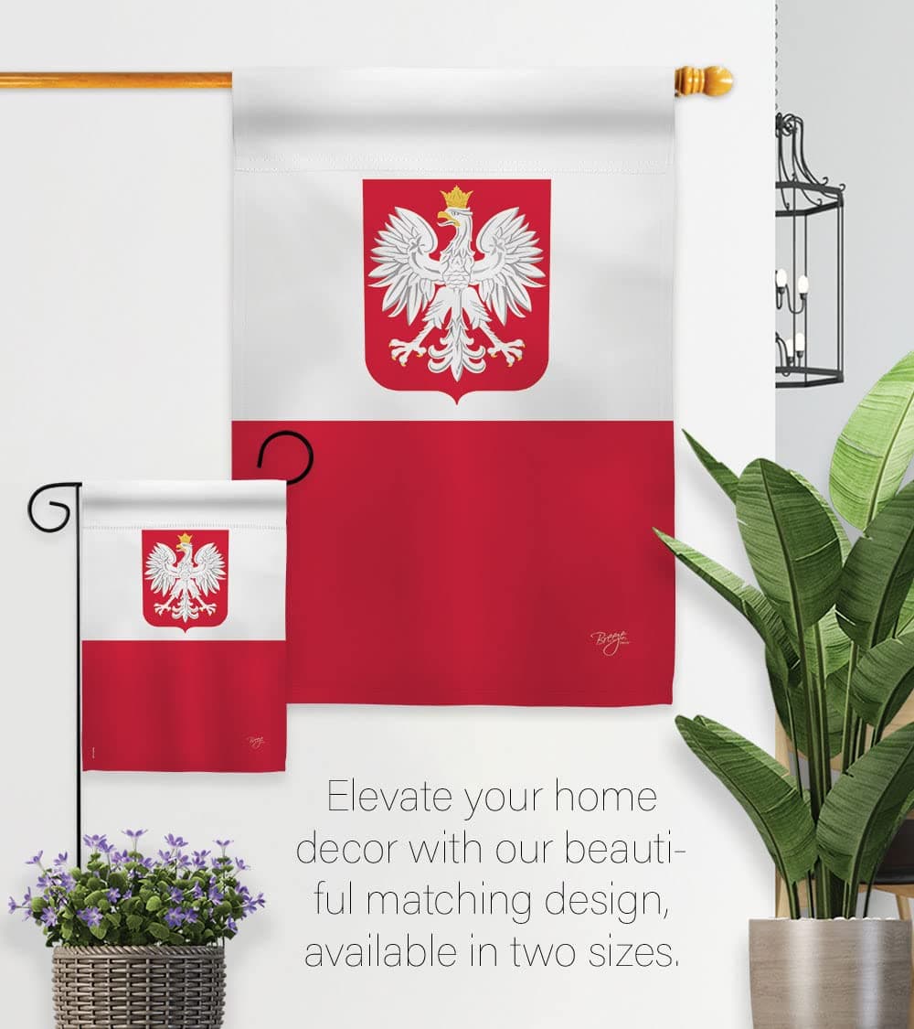 Breeze Decor Poland Garden Flag - Regional Nationality Nation International Worl - Thumbnail 8