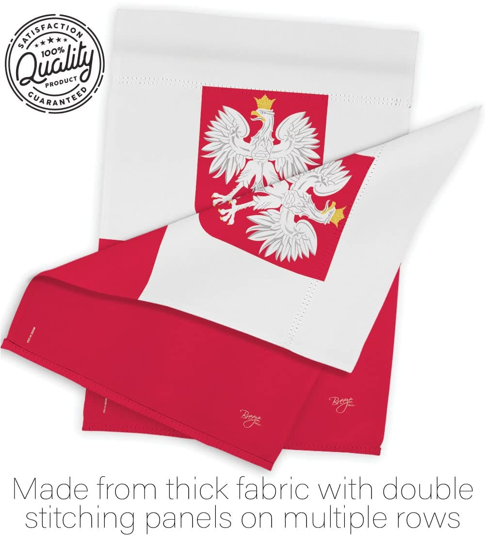 Breeze Decor Poland Garden Flag - Regional Nationality Nation International Worl - Thumbnail 7