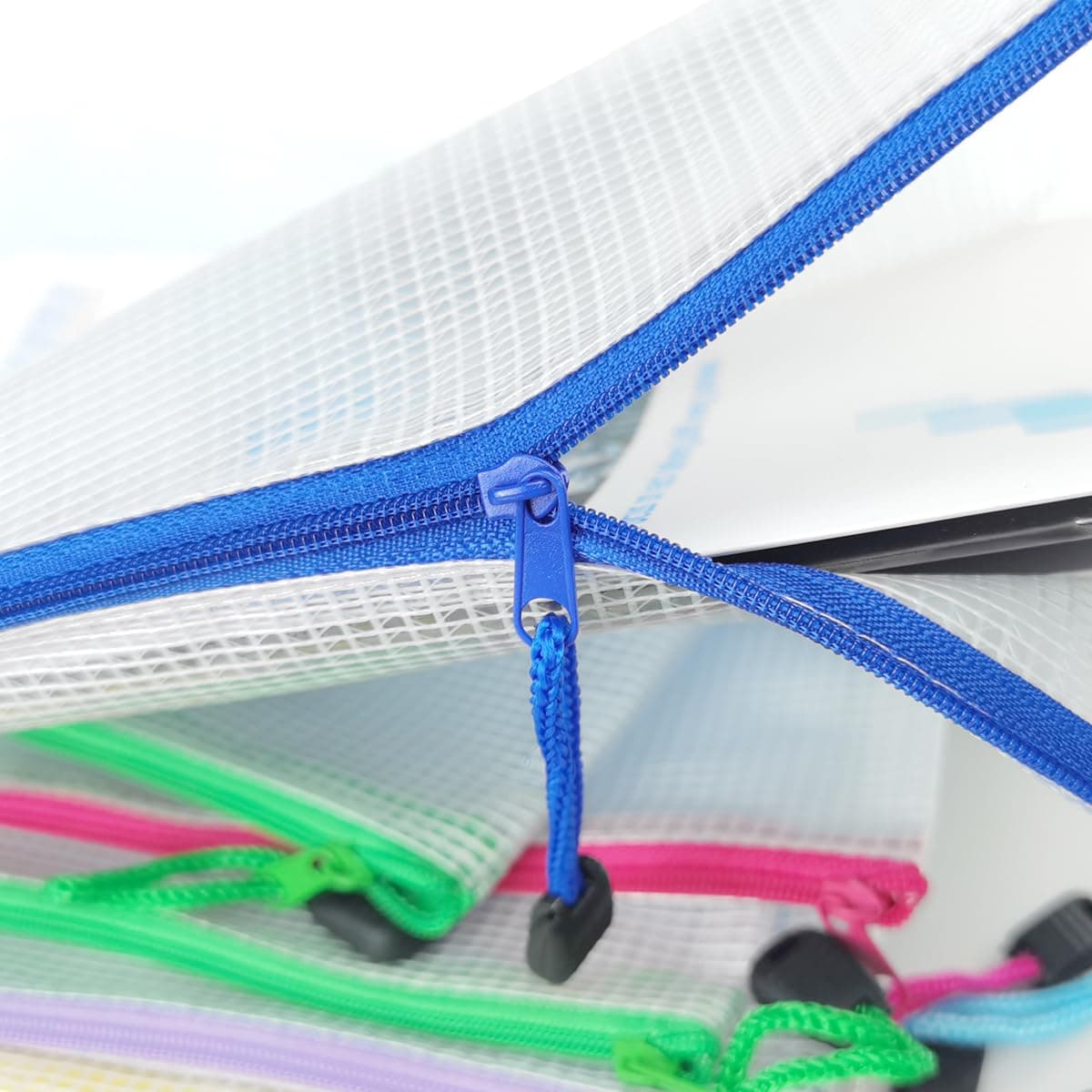 BOPART 24pcs Small Mesh Zipper Pouch 9.3x4.7 Inches Pencil Pouch Bags, Small Mes - Thumbnail 3