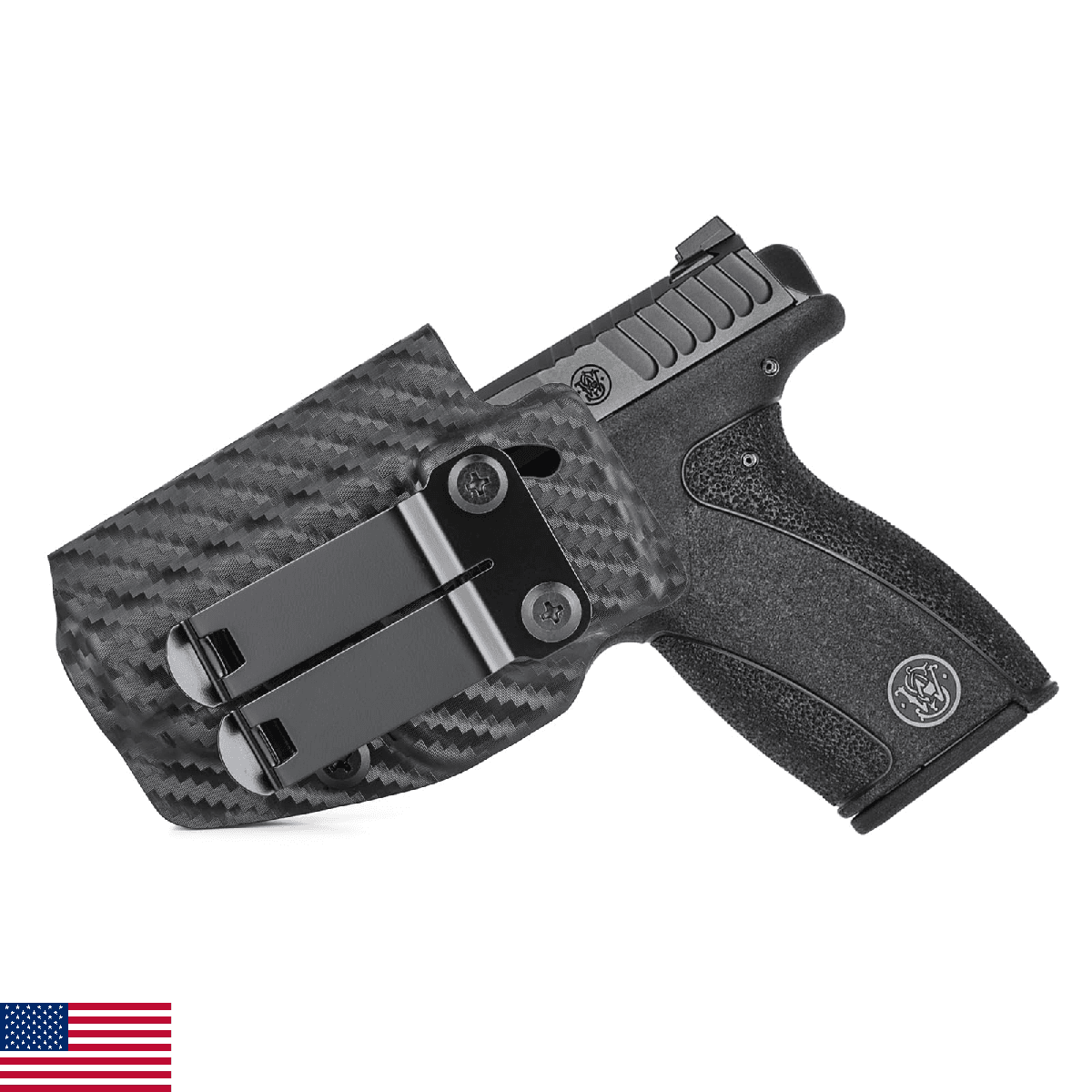 Holster IWB Kydex Fit: Smith & Wesson M&P Bodyguard 380 Pistol, Inside Waistband - Image 1