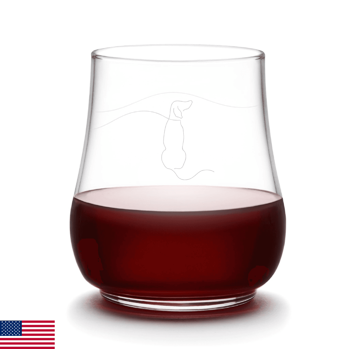 Libbey Modern Pets Woof All Purpose Glasses, 17 ounce, Set of 4 - Image 1