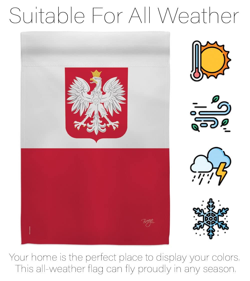 Breeze Decor Poland Garden Flag - Regional Nationality Nation International Worl - Thumbnail 6