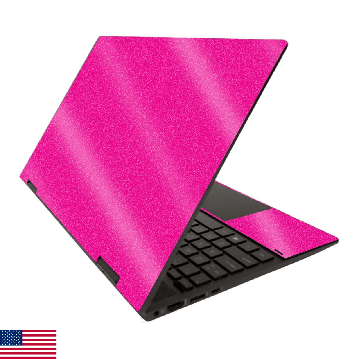 MightySkins Glossy Glitter Skin for HP Envy x360 15" (2020) - Solid Hot Pink | P - Image 1