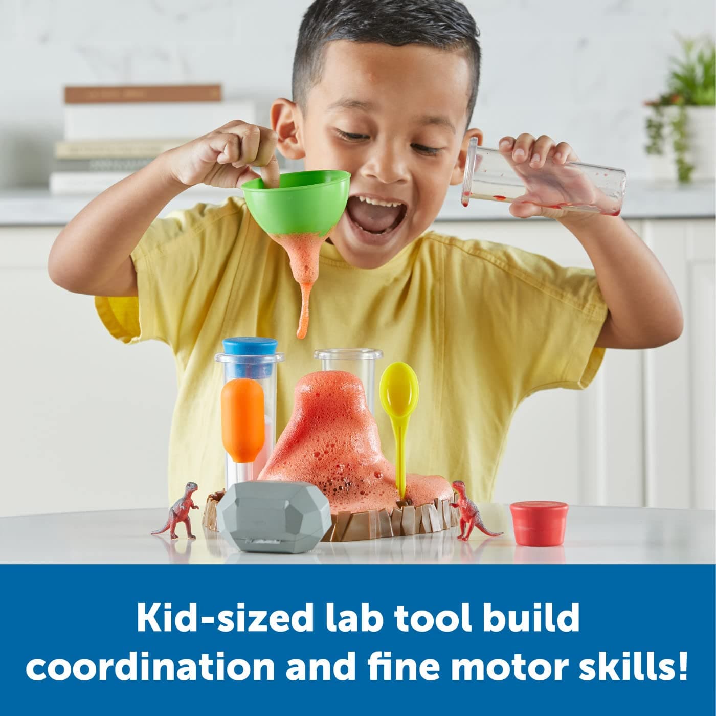 Learning Resources Fizzy Volcano - 13 Pieces, Ages 4+, Preschool Science Lab Kit - Thumbnail 4