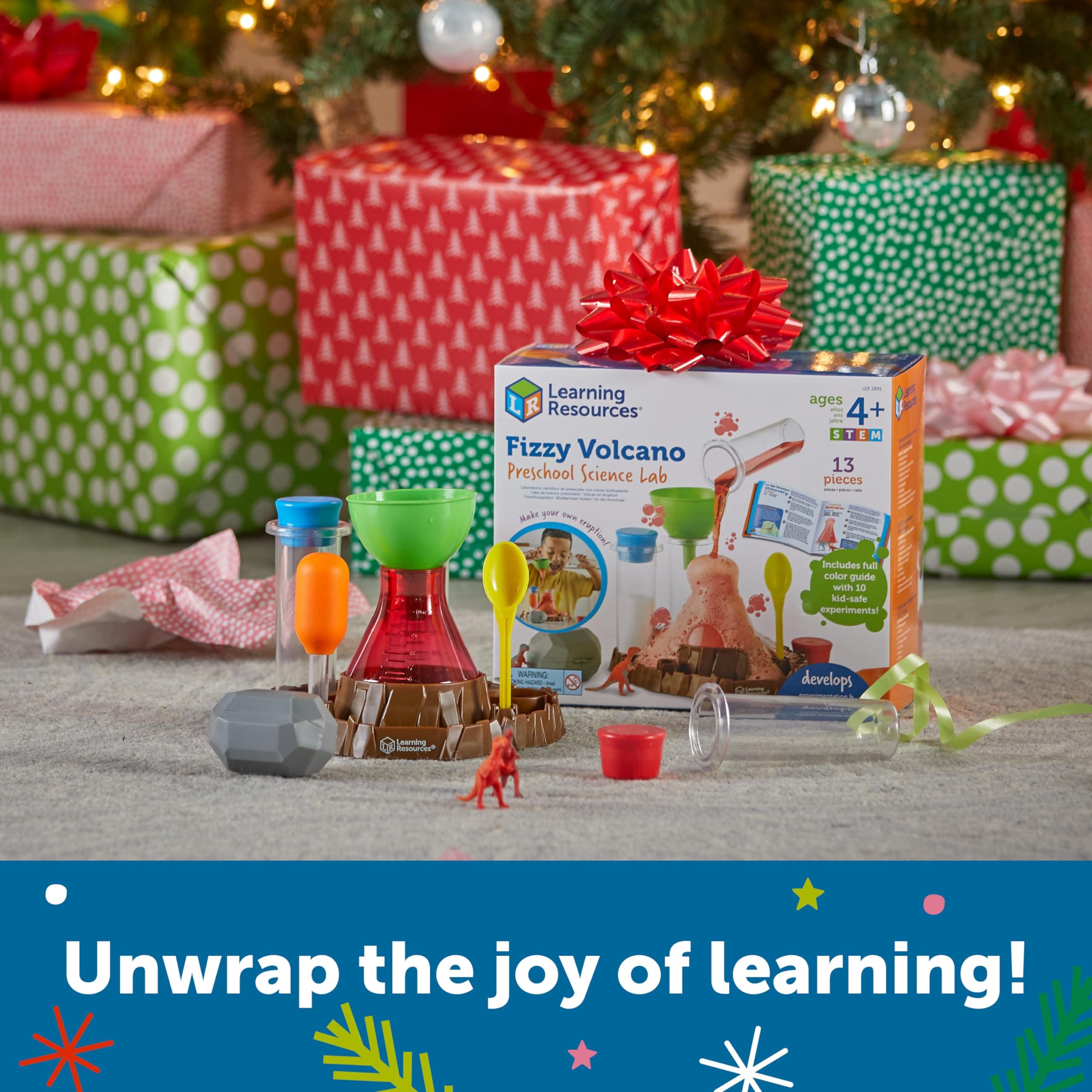 Learning Resources Fizzy Volcano - 13 Pieces, Ages 4+, Preschool Science Lab Kit - Thumbnail 2