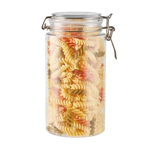 Restaurantware Food Container 2 Count 51 oz Plastic Airtight HInged Lid Jar Stor - Thumbnail 10