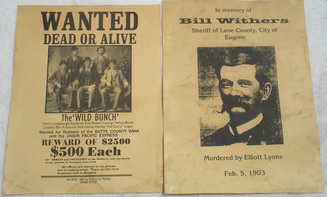 Set of 12 Reproduction Old West Wanted Reward Posters by Collectible Badges - Thumbnail 6