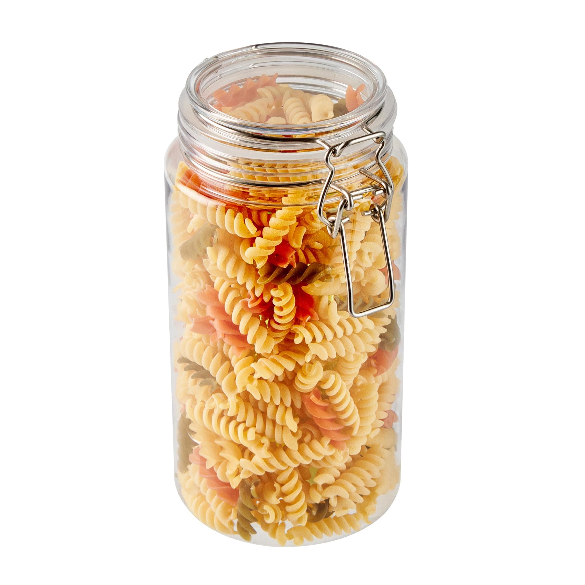 Restaurantware Food Container 2 Count 51 oz Plastic Airtight HInged Lid Jar Stor - Thumbnail 2