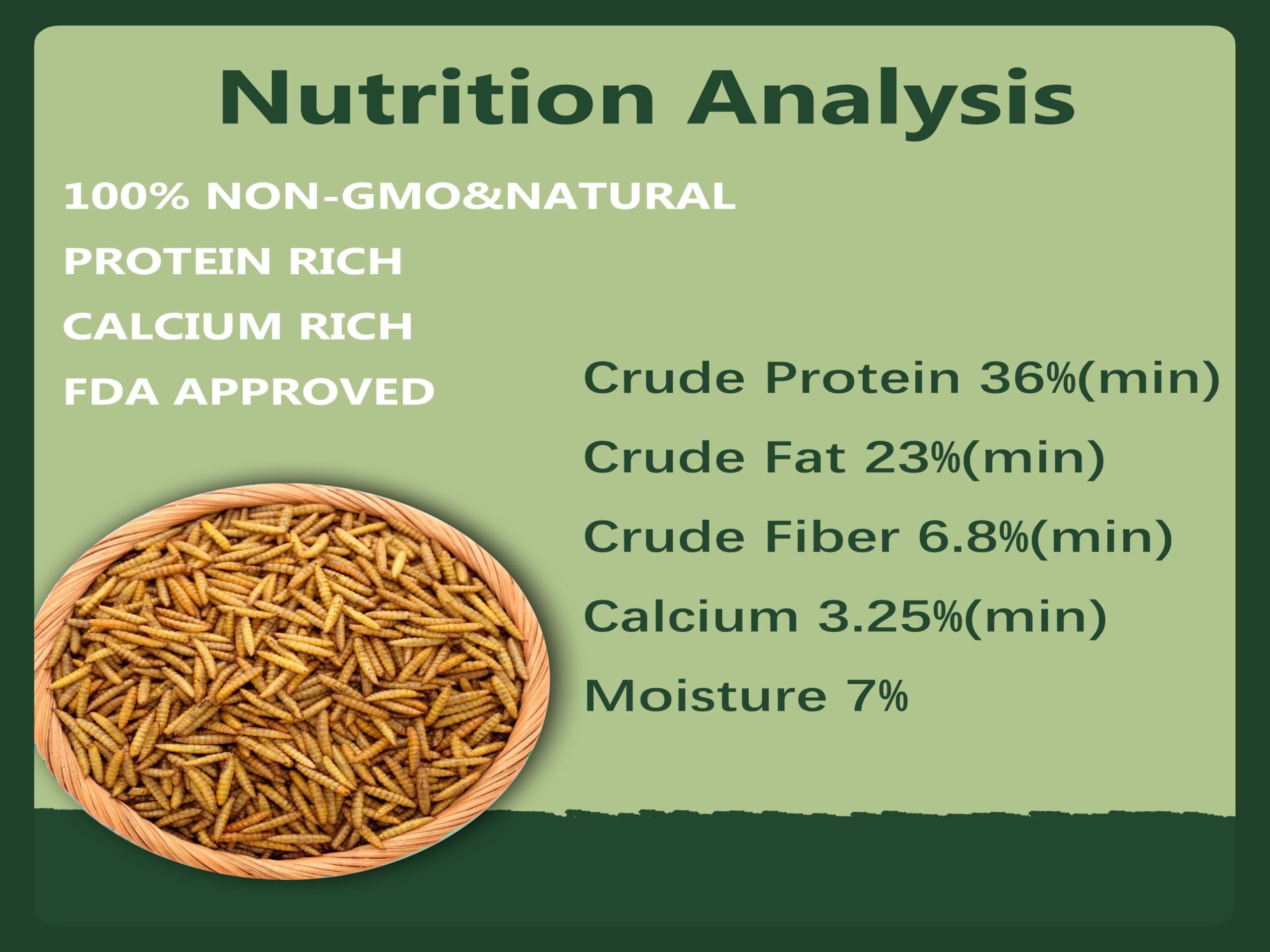 Rexilon 10lb Dried Black Soldier Fly Larvae – Protein & Calcium Rich - Thumbnail 2