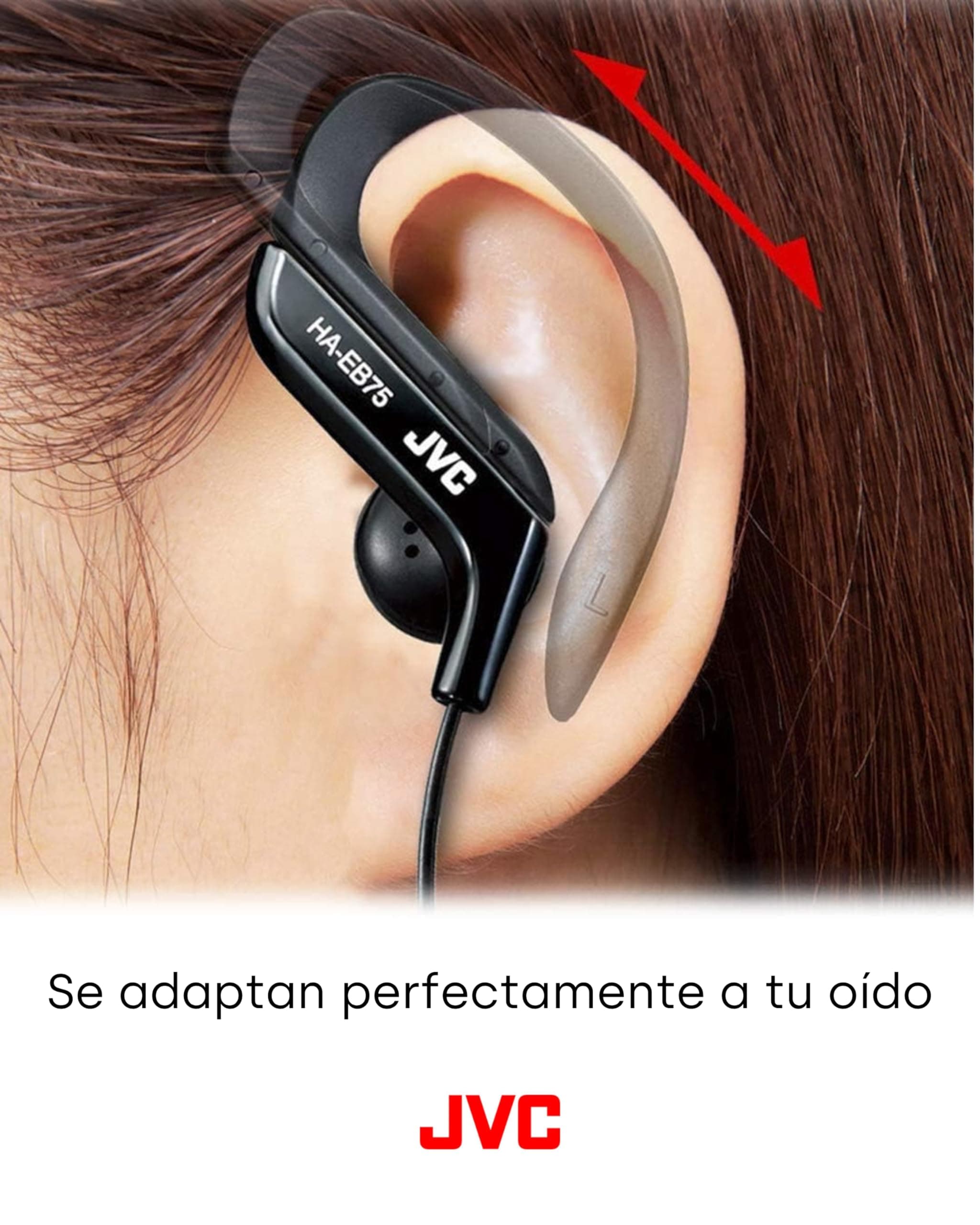 JVC, HA-EB75-AN-U Adjustable Sport Clip Earphones (Blue) - Thumbnail 6