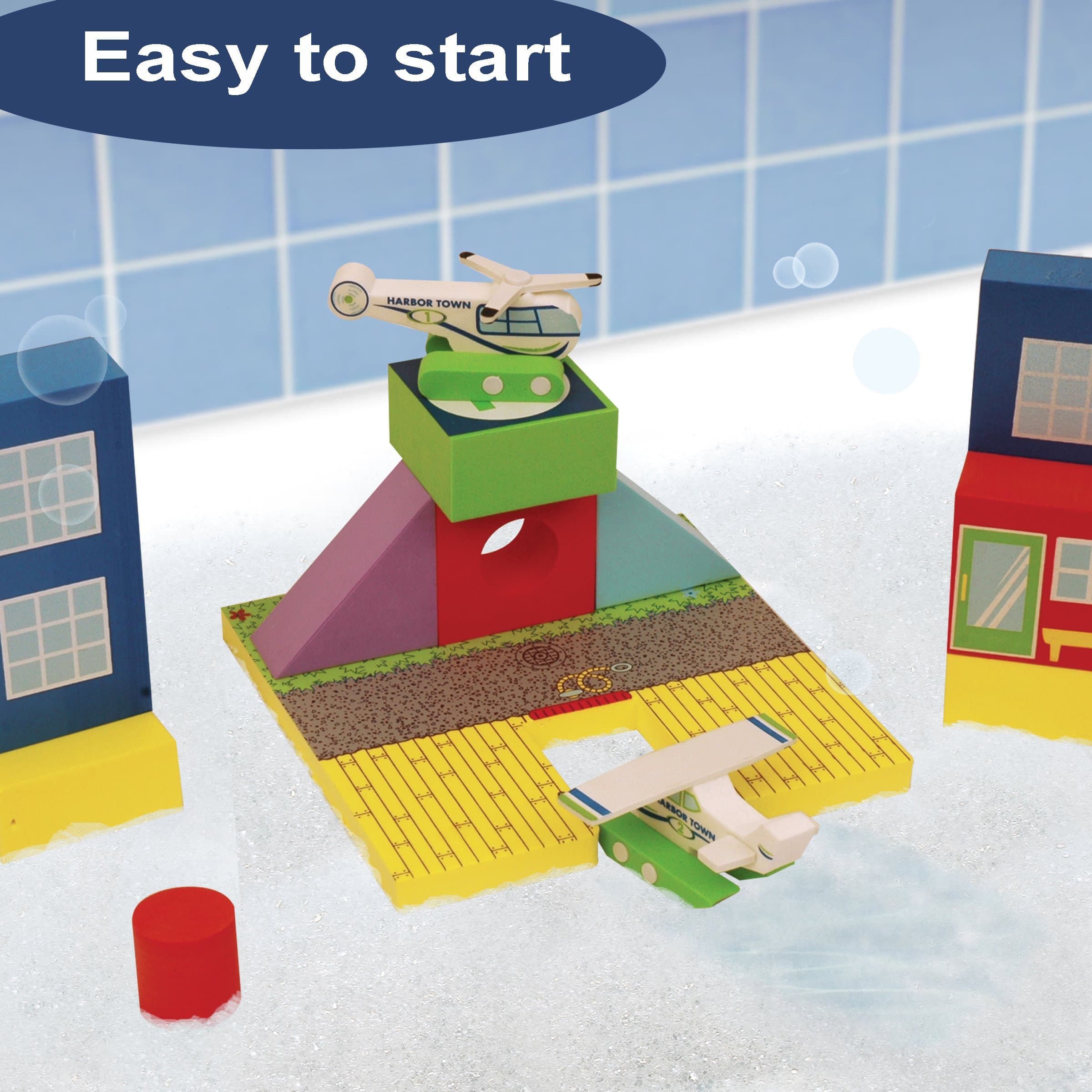 BathBlocks Floating Airport Set in Gift Box - Thumbnail 4