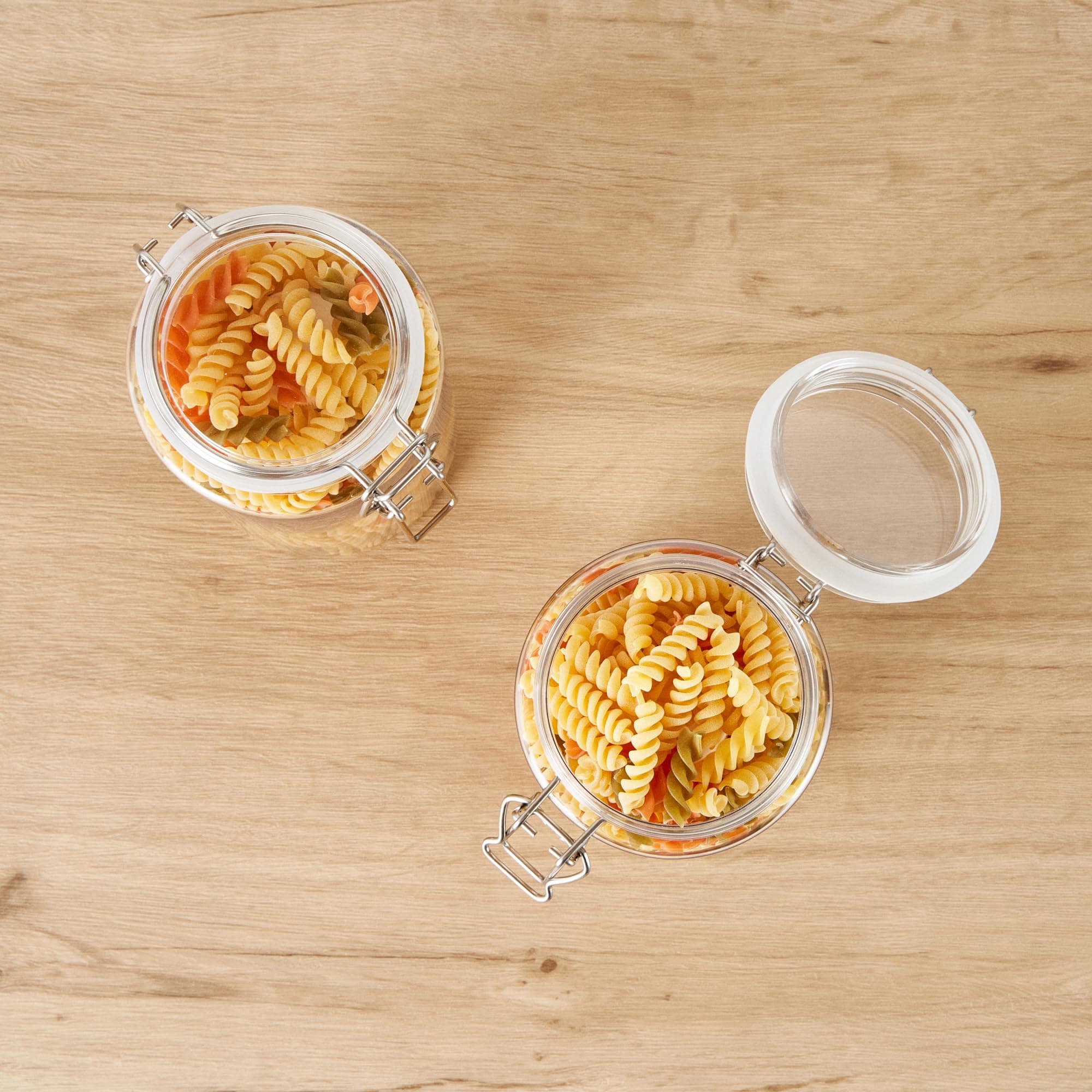 Restaurantware Food Container 2 Count 51 oz Plastic Airtight HInged Lid Jar Stor - Thumbnail 8