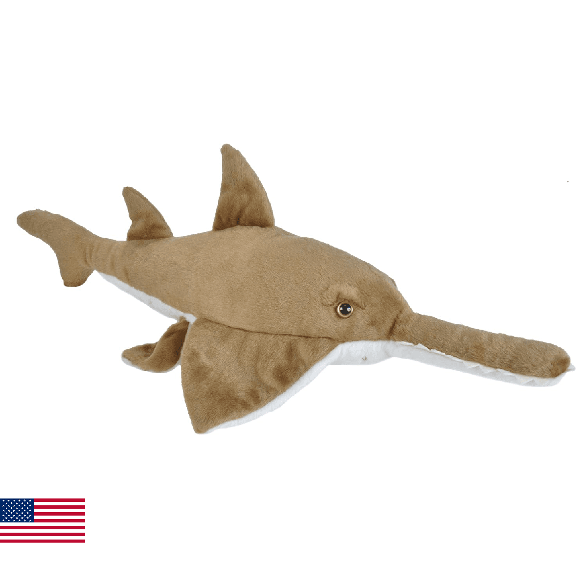 Wild Republic Sawfish Plush, Stuffed Animal, Plush Toy, Gifts for Kids, Cuddleki - Image 1