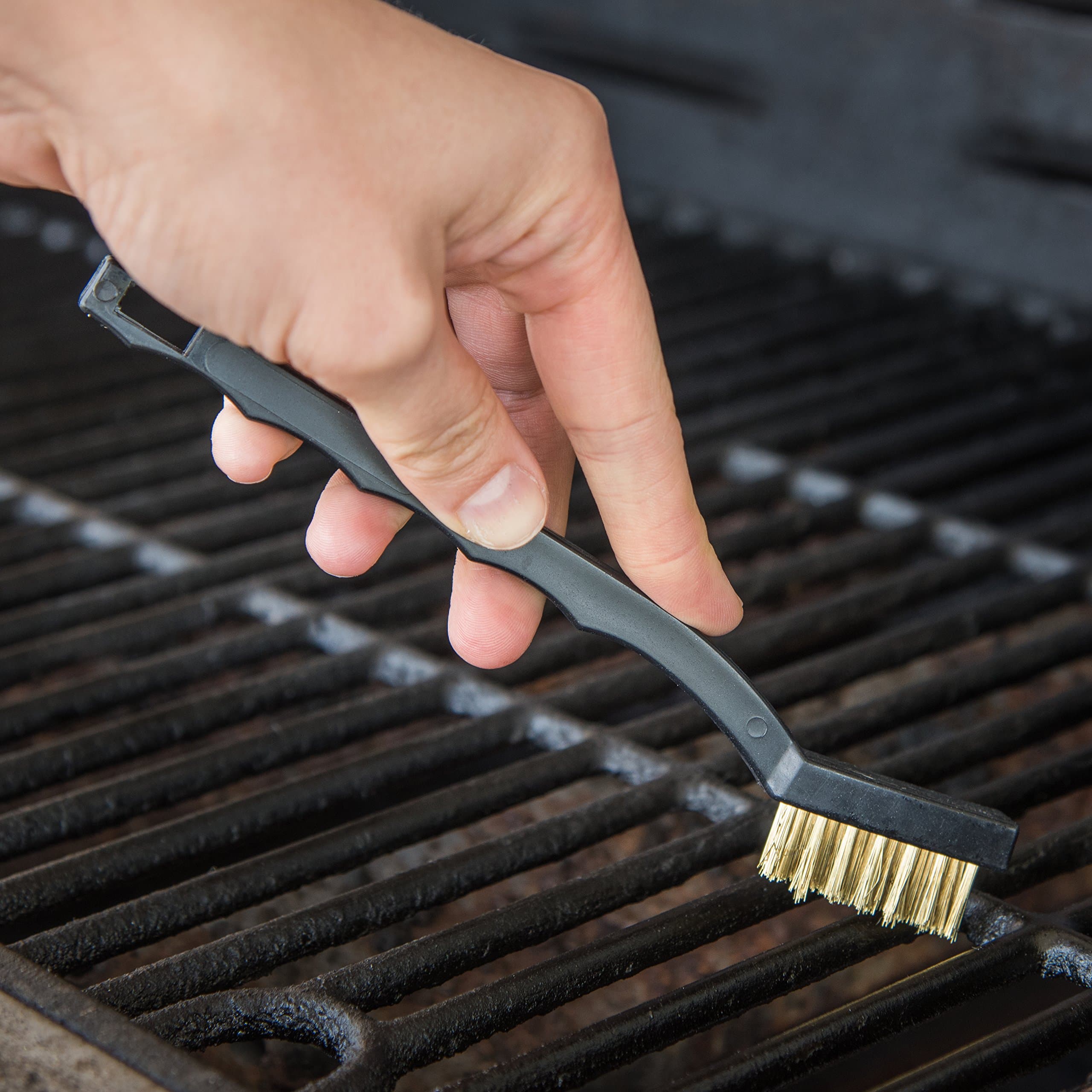 Carlisle FoodService Products 4127000 AP Single-Ended Gun Cleaning Brush, 7", Br - Thumbnail 2