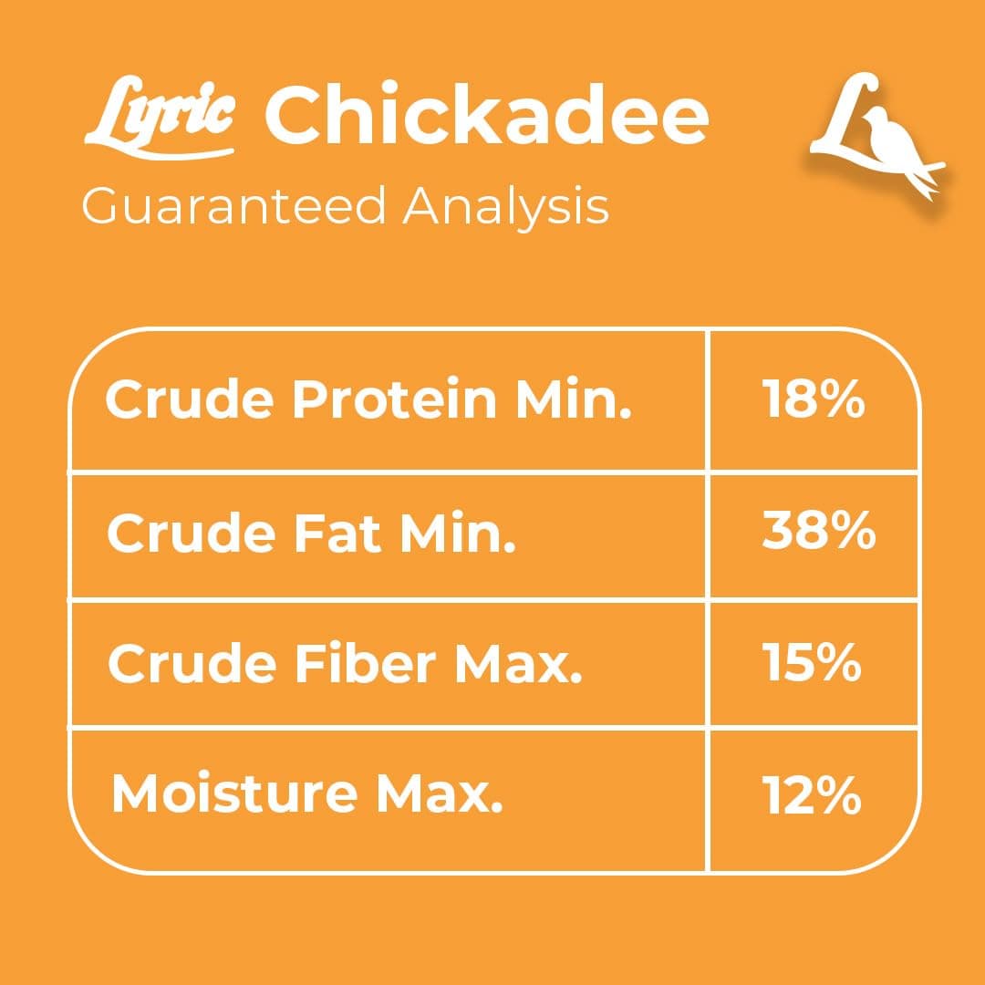 Lyric Chickadee Wild Bird Seed - Sunflower & Nut Premium Wild Bird Seed for Outs - Thumbnail 7