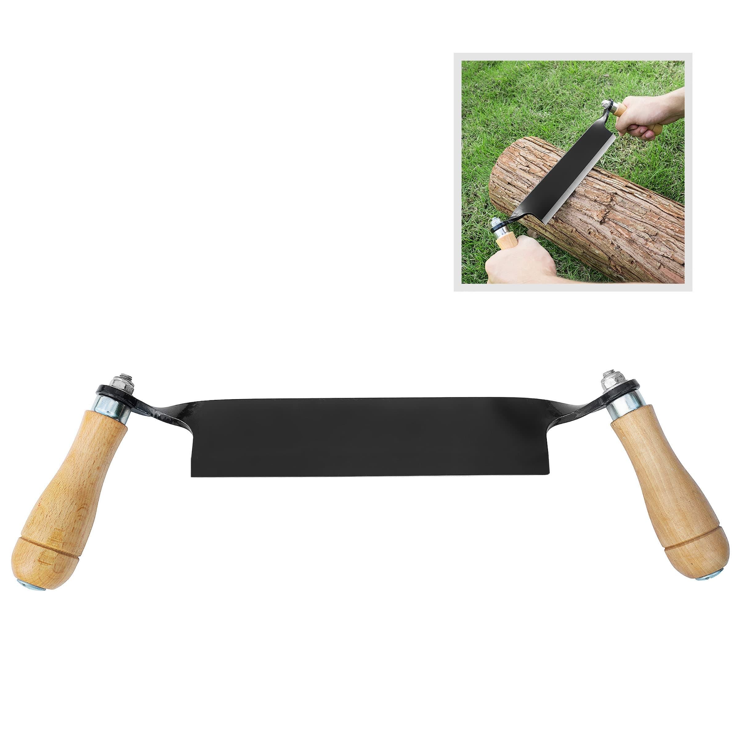 1946 Earth Worth | Straight Draw Shave Tool | 8 Inch | Black,83-DT5223 - Thumbnail 3