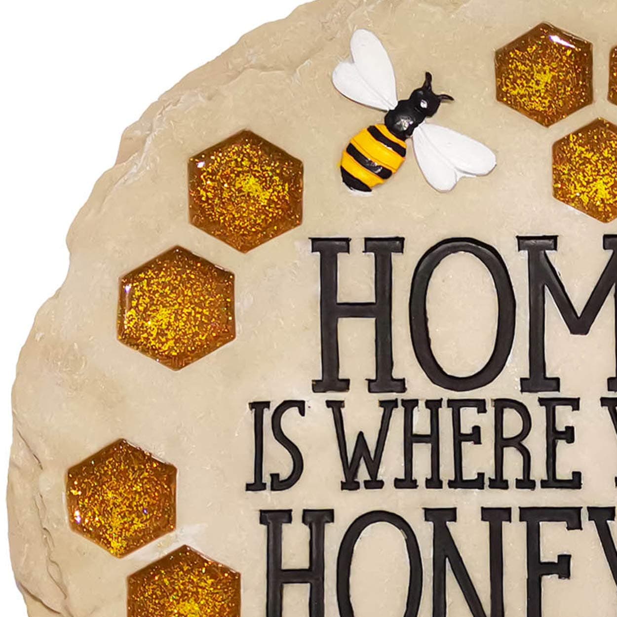 Spoontiques - Garden Décor - Home is Where Your Honey is Stepping Stone - Decora - Thumbnail 4