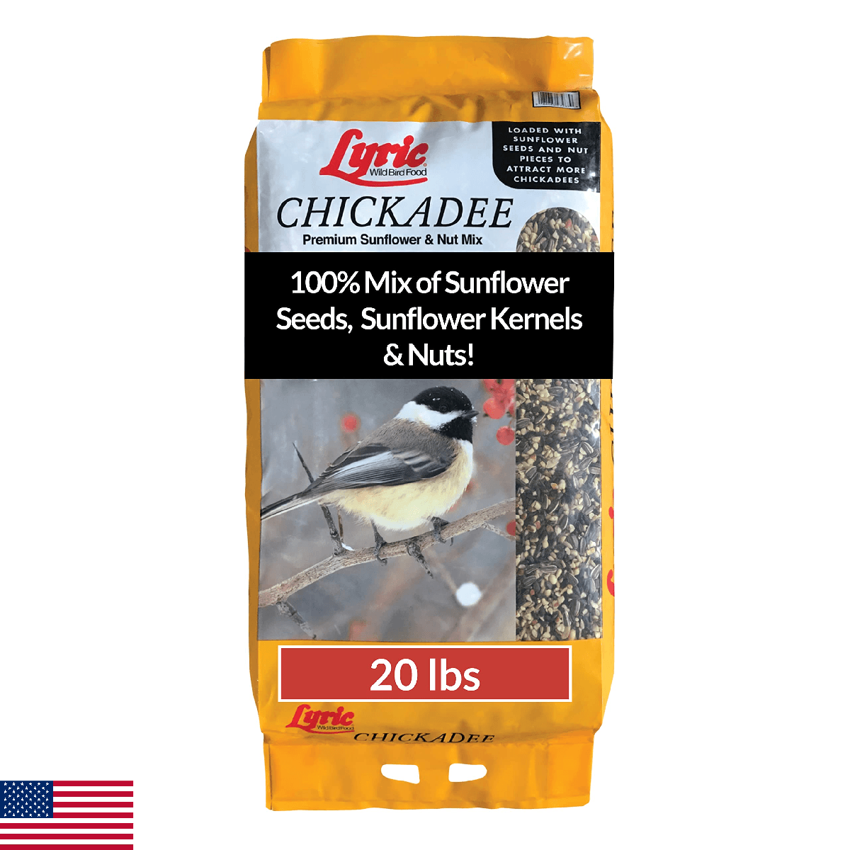 Lyric Chickadee Wild Bird Seed - Sunflower & Nut Premium Wild Bird Seed for Outs - Image 1