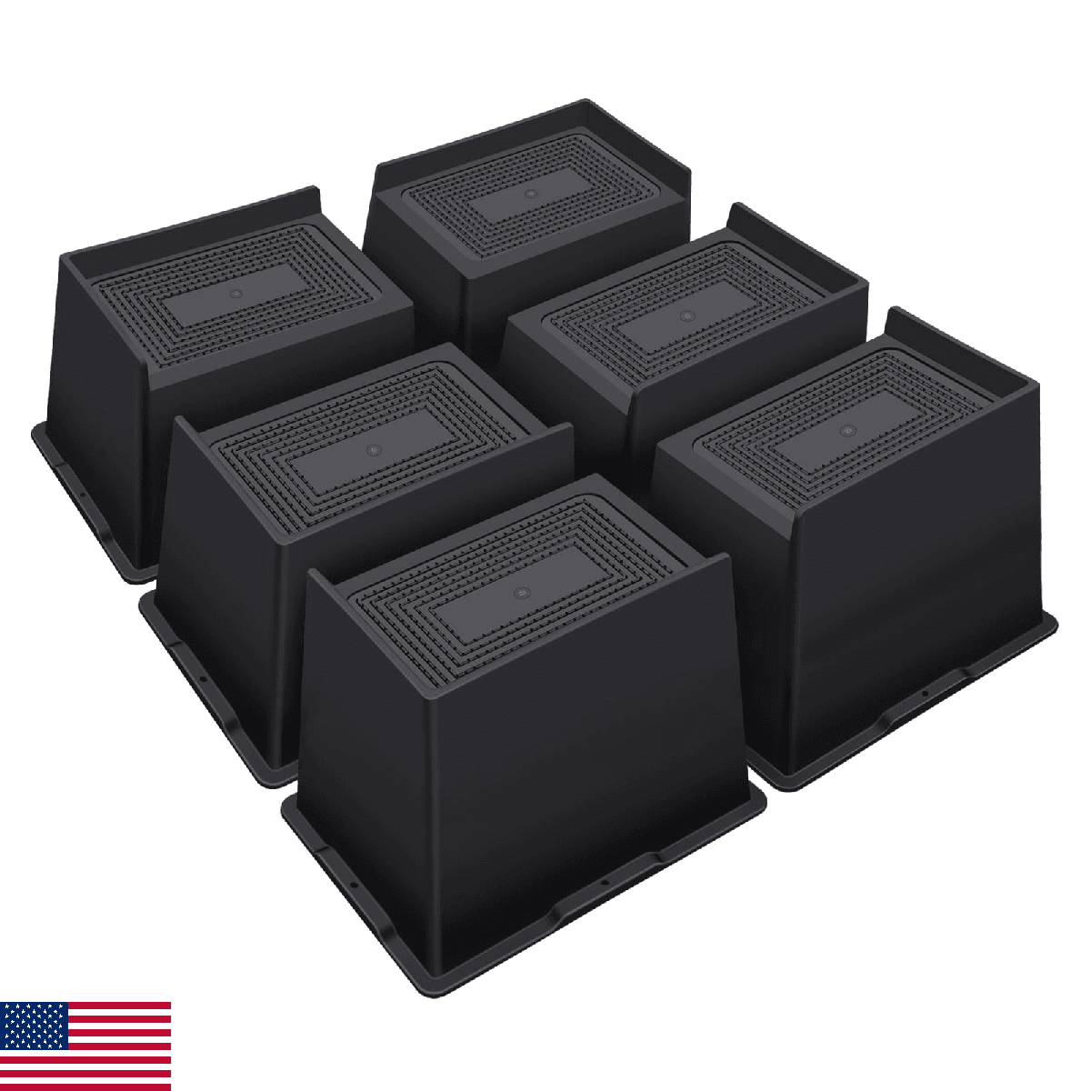 ANNKUT Bed Risers 5 Inch Heavy Duty,Oversized Couch Risers, Extra Wide Furniture - Image 1