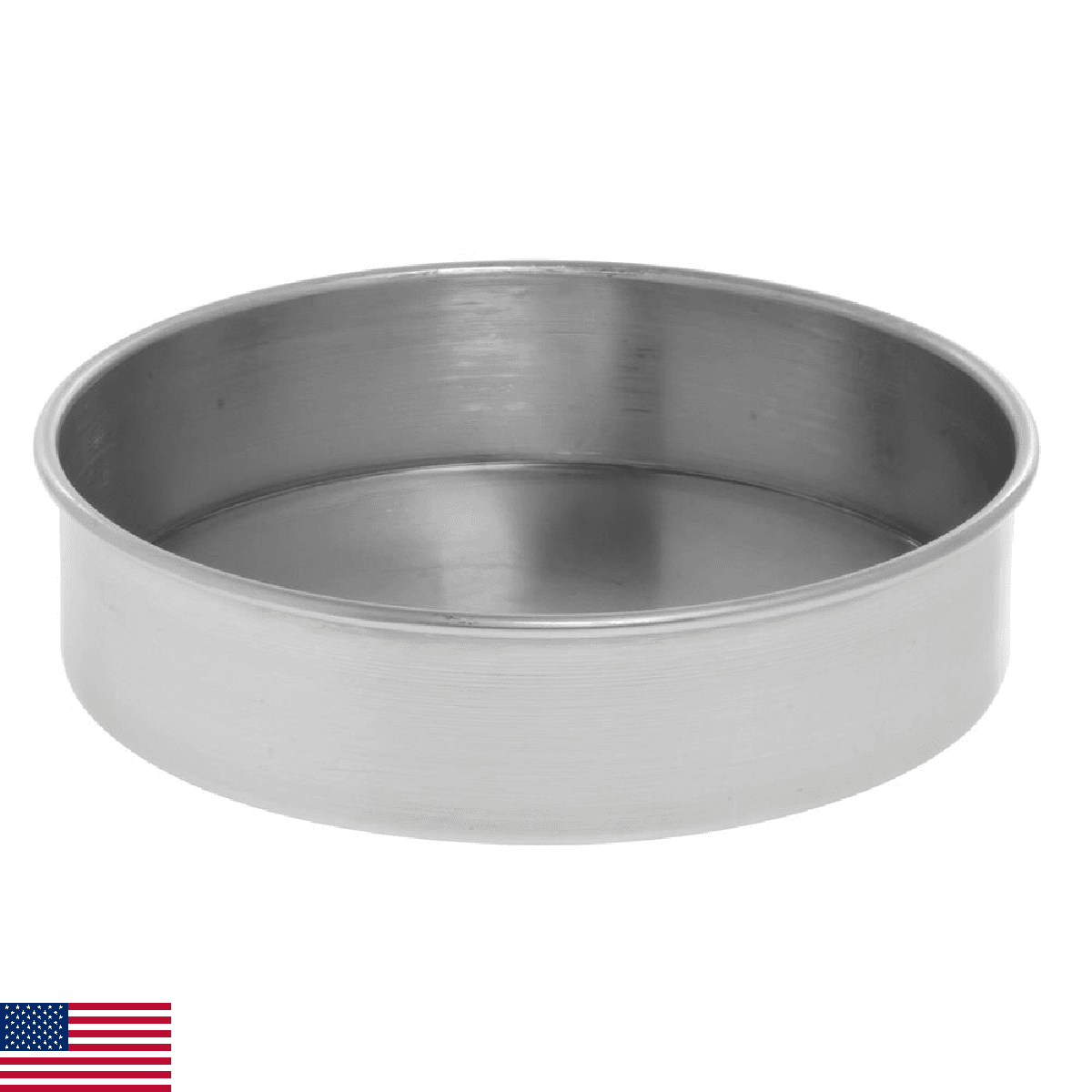 American Metalcraft 3812 Cake Pans, 12.65" Length x 12.55" Width, Silver - Image 1