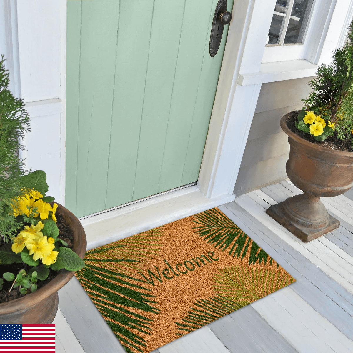 Liora Manne Natura Door Mat - Novelty Designs, Durable Natural Coir & Vinyl Back - Image 1
