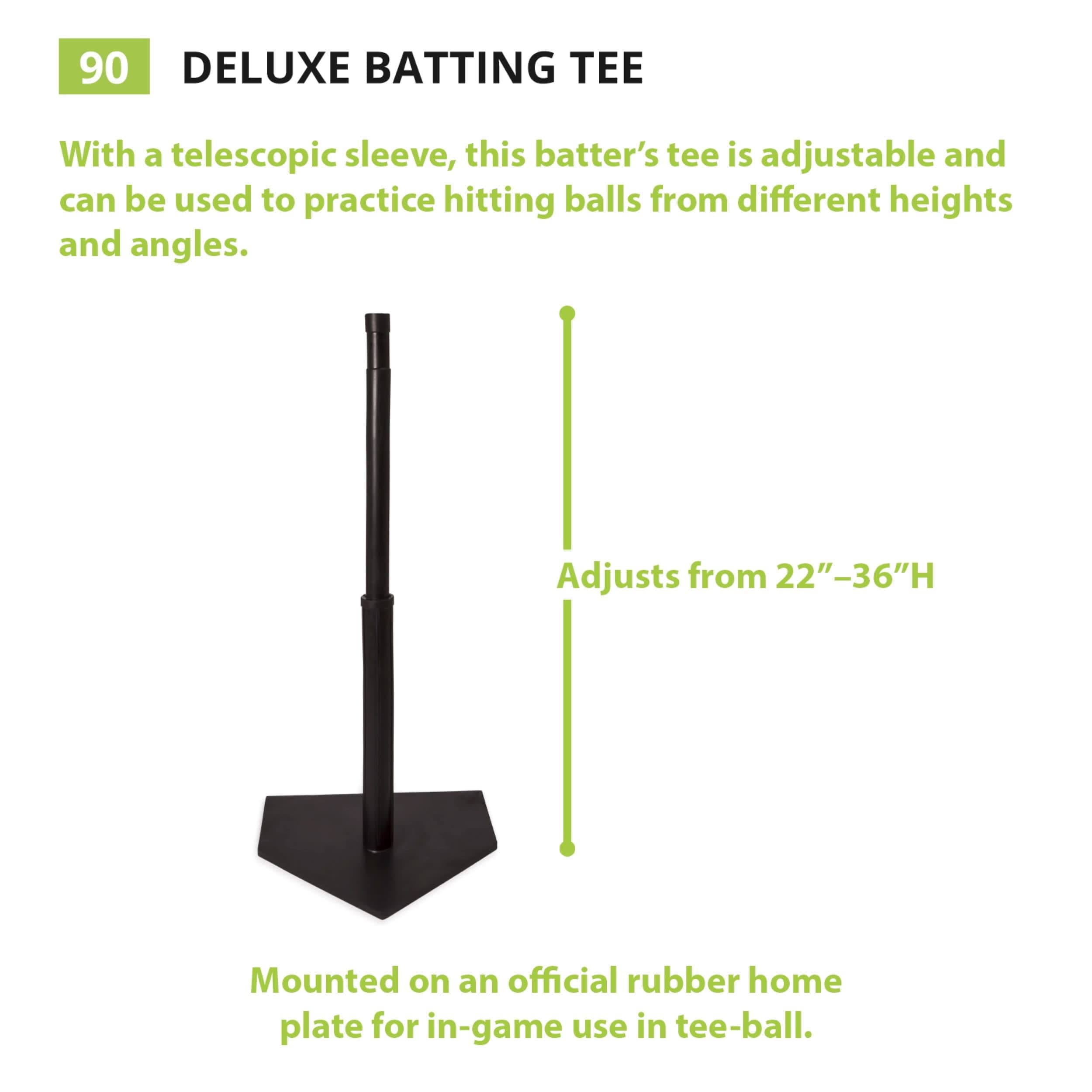 Champion Sports Deluxe Batting Tee - Mounted Adjustable Telescopic Batting Tee - - Thumbnail 2
