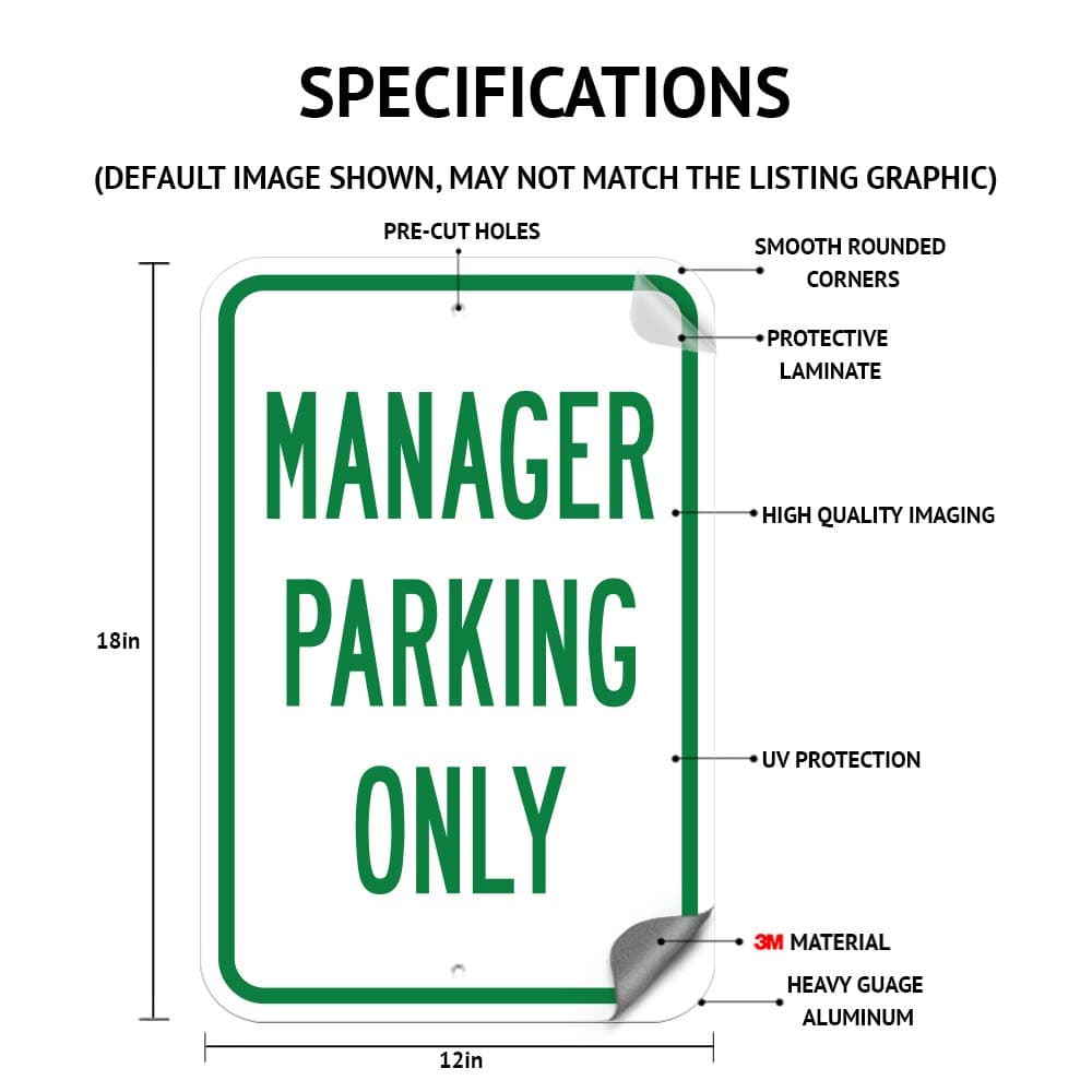 Additional Parking with Left Arrow Sign 12" X 18" Heavy Gauge Aluminum Signs - Thumbnail 3