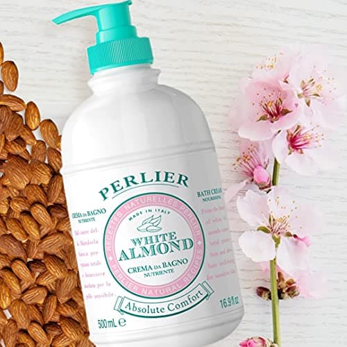 Perlier White Almond Shower & Bath Cream - Nourishing & Soothing Luxury Bath Cre - Thumbnail 8