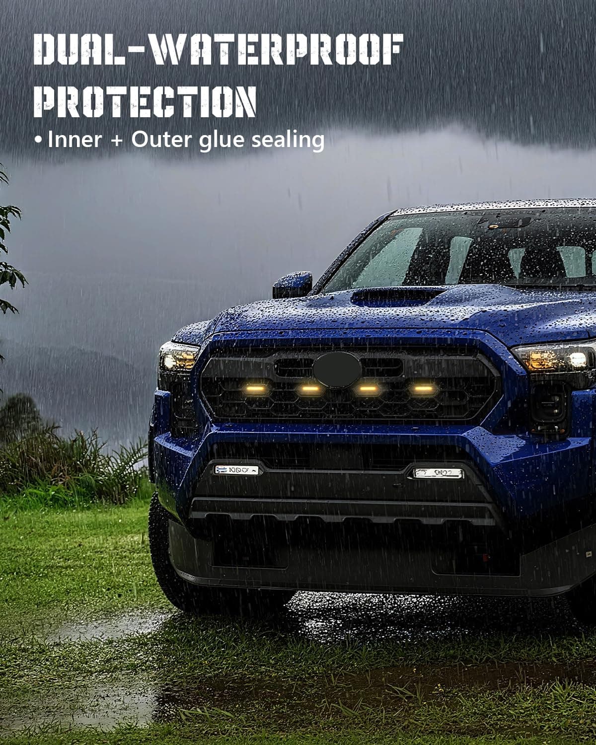 Seven Sparta 4 PCS Grill Led Lights with Fuse Adaptor Compatible with 2024-2025+ - Thumbnail 6