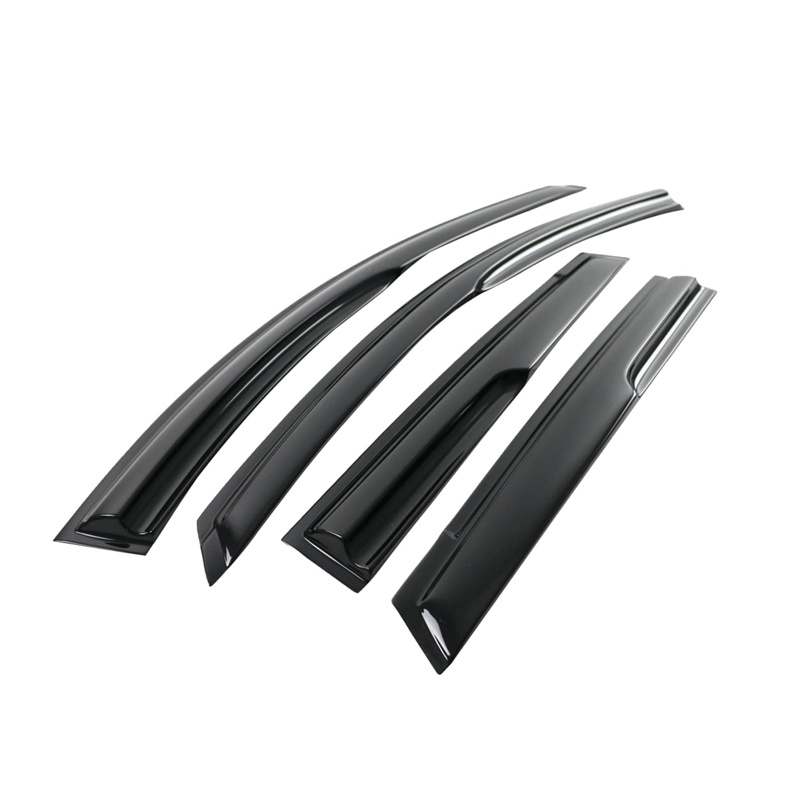 Tape On Window Visors Fits for 2013-2016 Mazda CX-5, Side Auto Window Wind Defle - Thumbnail 2