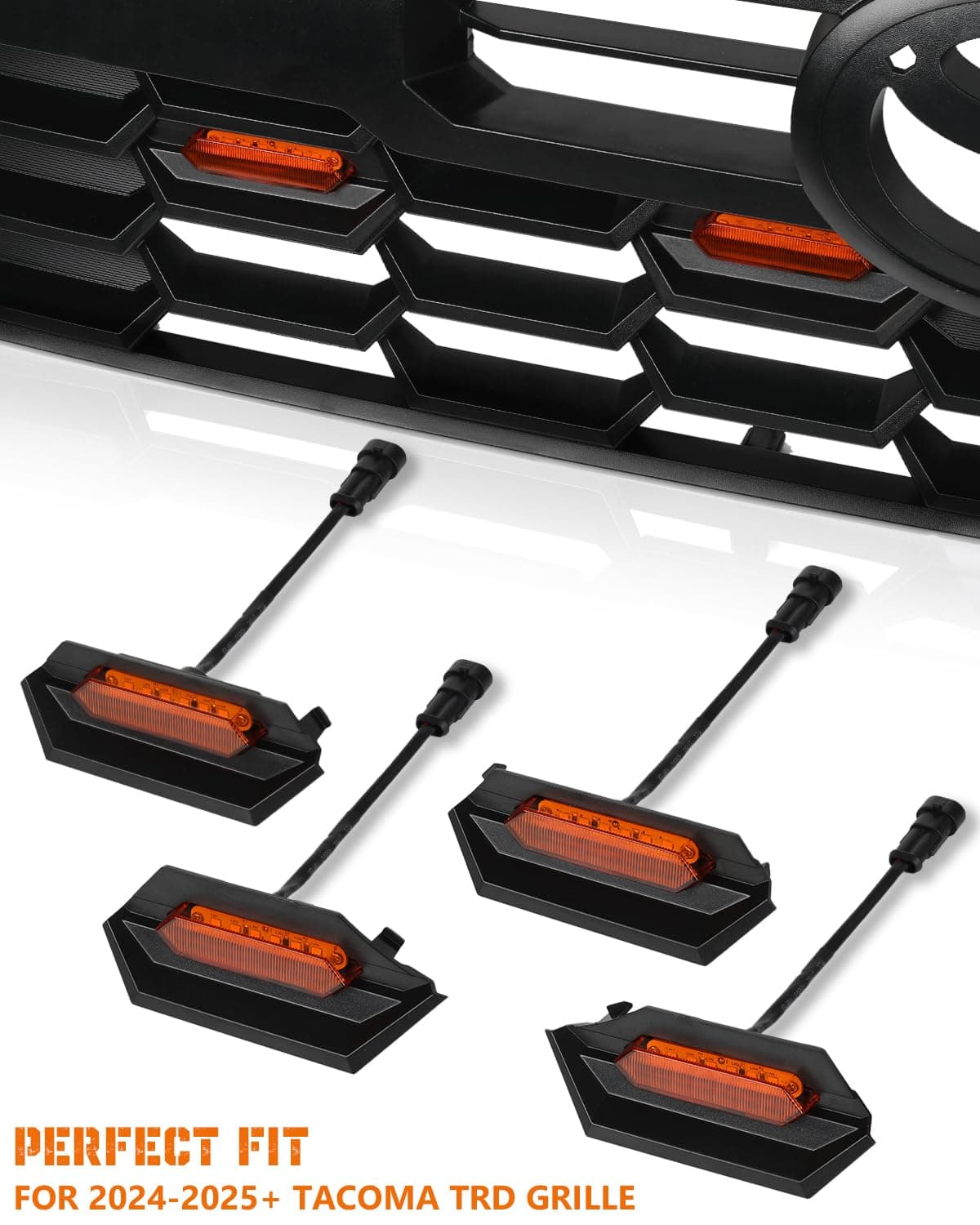 Seven Sparta 4 PCS Grill Led Lights with Fuse Adaptor Compatible with 2024-2025+ - Thumbnail 3