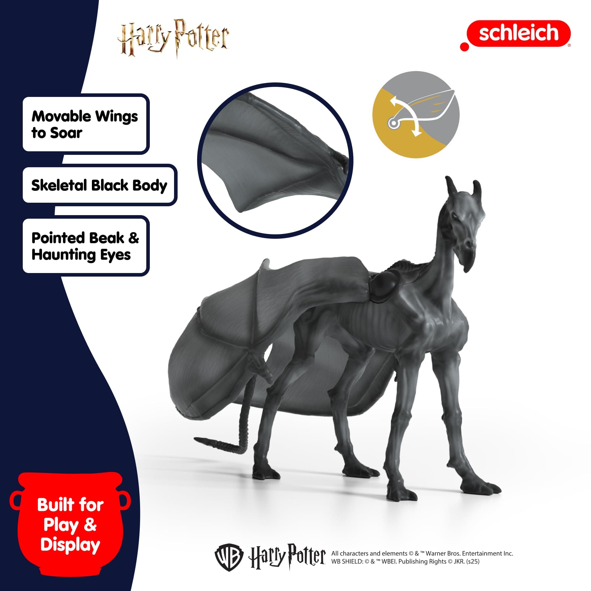 Schleich Harry Potter - 8" Thestral Figurine - Harry Potter Halloween Decoration - Thumbnail 6